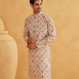 SOJANYA Men Ethnic Motifs Printed Kurta image 2