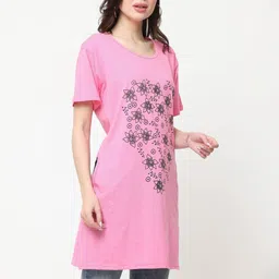 Linoges Women Floral Printed Pockets 1 T-shirt image 4