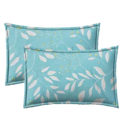 RRC Super Soft Brushed Microfiber Cotton Standard Size Pillow Cover - Turquoise image 1