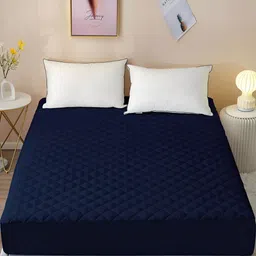 Comfowell Blue Quilted Fitted King Water Resistant Mattress Protector-image-42