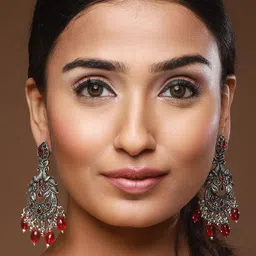 Jazz and Sizzle Silver-Plated Peacock Shaped Chandbalis Earrings image 4