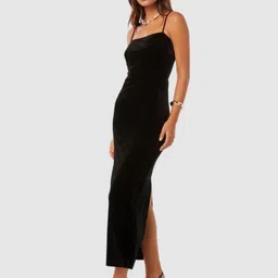 Forever New Velvet Bodycon Midi Dress image 4
