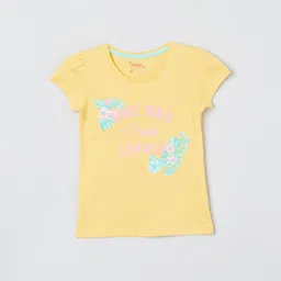 max Girls Set of 5 Printed Round Neck T-shirts image 2