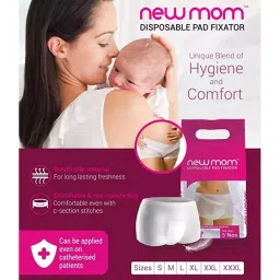 Newmom  Size Disposable Maternity Pad and Pad Fixator Combo Pack of 20 Pcs image 4