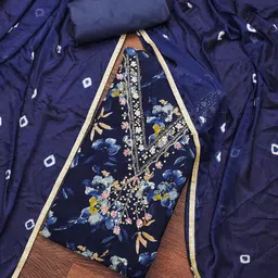 SAINOOR Printed Semi-Stitched Dress Material-picture-29