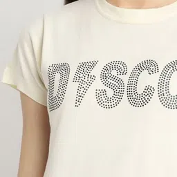 Dreambe Women Pack of 3 Typography Printed Round Neck Cotton T-shirts image 3