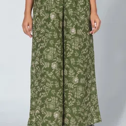 Murcia Floral Printed V Neck Top With Palazzo Co-Ords image 5