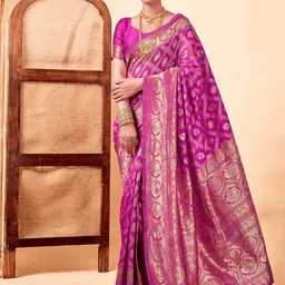 KALINI Woven Design Zari Banarasi Saree-picture-36