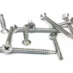 Rpi Shop 8 x 13 (D 4.2mm) Nickel Plated Self Drilling Screw CSK Phillips Bugle Head Pack of 900 Pcs image 3