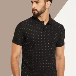 OGEN Men Printed Polo Collar Pockets T-shirt image 1