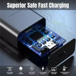 Loire Original PD3.0 Super Fast Charging Mobile Adapter 25 W Black for Samsung Galaxy Smartphones image 5