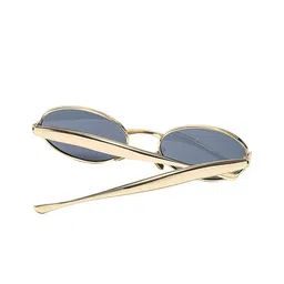 LULU & SKY Women Regular Lens Round Sunglasses STY-12127-GOLD GRAY image 3