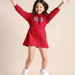 U.S. Polo Assn. Kids Girls Flip Sequined Embellished A-Line Dress-picture-22