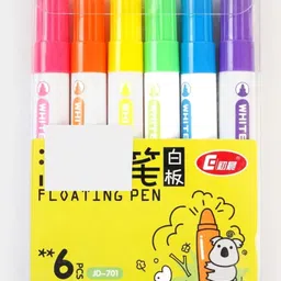 Birthday Popper Floating Ink Marker Pens - Pack of 6 Water-Based Pen Set School Supplies for Drawing, Craft & Science Projects Stationery Gift for Boys & Girls-picture-12