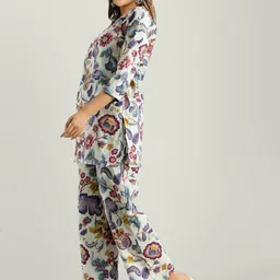 BAESD Women Printed Keyhole Neck Flared Sleeves Sequinned Kaftan Kurta image 5