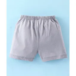 OHMS Single Jersey Knit Knee Length Striped Shorts with Sailor Print Pack of 3 - Multicolour image 3