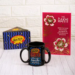 Archies Set Of 2 Multicoloured Rakhi Gift Set image 3
