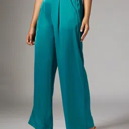 FREAKINS Women Straight Fit High-Rise Trousers image 4