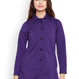 Belle Fille Women Purple Fleece Coat-picture-30