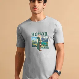 Enciger Men Printed Applique T-shirt image 1