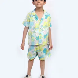 TILISM Boys Printed Shirt with Shorts image 1