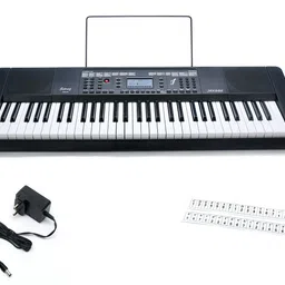JUAREZ Opus JRK682 61-Key Electronic Keyboard Piano with LCD Digital Display, MIDI Function|Touch Response|Adapter|Key Note Stickers|Music Sheet Stand|300 Rhythms | 300 Timbres | 40 Demos image 3