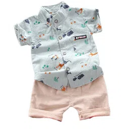 StyleCast x Revolte Boys Printed Shirt with Shorts-picture-12