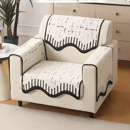 HOKIPO Off-White Luxury Supple Sofa Wavy Mat 1 Seater Complete Set-picture-12