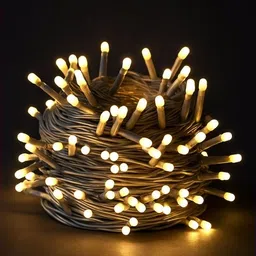 nkxik 35 LEDs 10 m Multicolor Steady Strip Rice Lights image 1