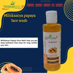 MIHIKAARYA Papaya Face Wash For Dark Spots - 100 ml image 4