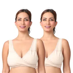 Morph Maternity Pack Of 2 Leak-Proof Sleep Nursing Bras - Nude image 1