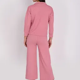 ORIEX THE ORIGINAL FASHION Self-Design Collared Top & Trouser Co-Ord Set image 5