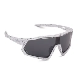 DukieKooky Unisex Kids Black Lens & White Wayfarer Sunglasses with image 2