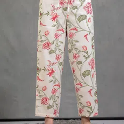Aramya Women Floral Printed Regular Fit Mid-Rise Trousers-image-57