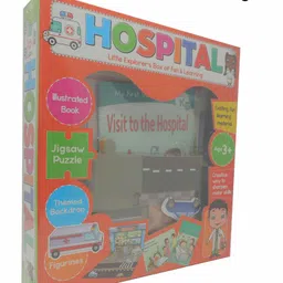 Pegasus Hospital Themed Story Book and 12 Pieces Jigsaw Puzzle - English-picture-27