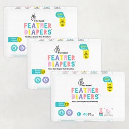 R for Rabbit Feather Diaper Pants Size L-Large for baby of 9-14 kgs - 46 Pieces (Pack of 3)-picture-9
