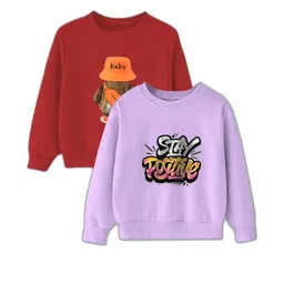 Joggers Park Kids-Unisex Multicoloured Cotton Sweatshirts-image-34