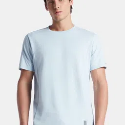 Jockey Super Combed Cotton Solid Round Neck Half Sleeve T-Shirt with Breathable Mesh-MV01-picture-29