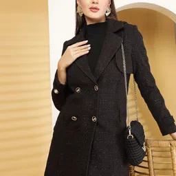 Thirty Threads Women Self Design Longline Overcoats-picture-41