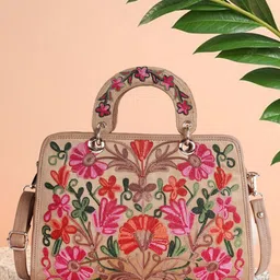 VELUCIA Women Floral Textured Structured Handheld Bag-picture-16