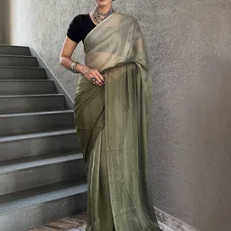 KAYOMMI Striped Pure Chiffon Ready to Wear Saree-picture-27