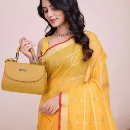 Panzora Checked Zari Saree image 4