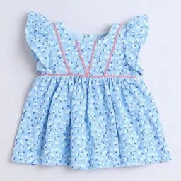 MANY FROCKS & Girls Floral Printed A-Line Kurti with Dhoti Pants image 2