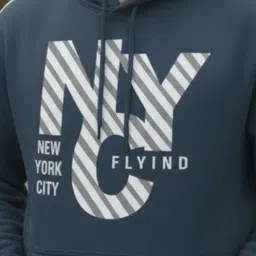 Shopifyy Men Printed Hooded Sweatshirt image 4