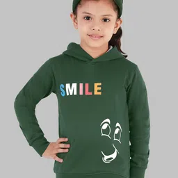 Naughty Ninos Girls Printed Hooded Sweatshirt-image-37