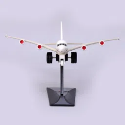 Shinsei Pull Back A380 Qantas Plane with Stand - White image 2