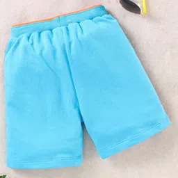 Babyhug Regular Fit Printed Shorts - Blue image 2