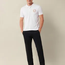 U.S. Polo Assn. Men Brand Logo Printed Polo Collar Cotton Slim Fit T-shirt image 5