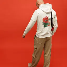 glitchez Downtown Bloom Printed Cotton Terry Hooded Sweatshirt image 5