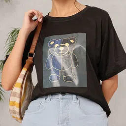 DressBerry Cozy Essentials Printed Relaxed Fit T-shirt-picture-29